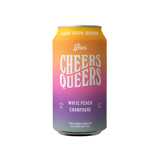 Cheers Queers- White Peach Champagne Kombucha